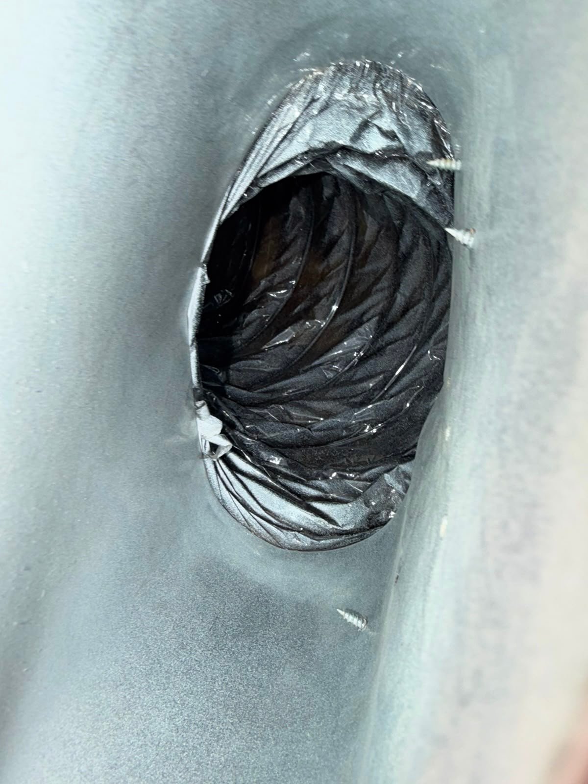 The same dryer vent, clear and safe